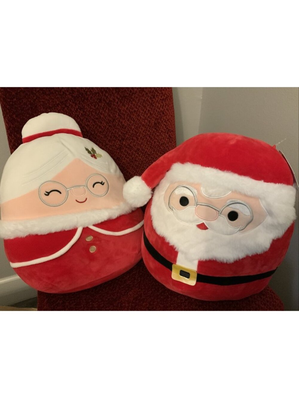 Mr. and Mrs. Claus Squishmallows Plush Toy Bundle Christmas Santa Claus